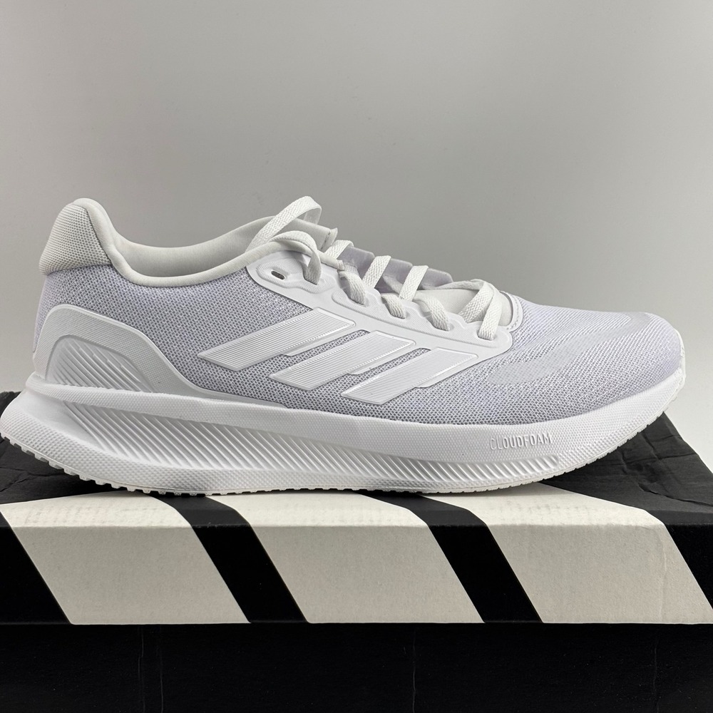 Adidas‎ Runfalcon 5 Running Shoes Mens 7.5 White IH7757 Cloudfoam Sneakers